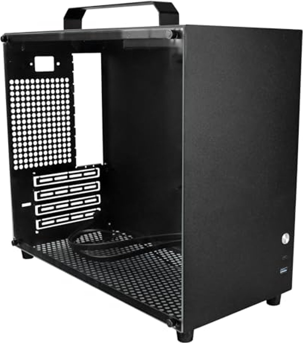 Mini Draagbare M-ATX/ITX Computerbehuizing met Volledig Zijglas en Ondersteuning voor 320 mm GPU