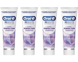 Oral-B Oral B - Tandpasta - 3D White Advanced - Luxe Perfection - 4 x 75 ml