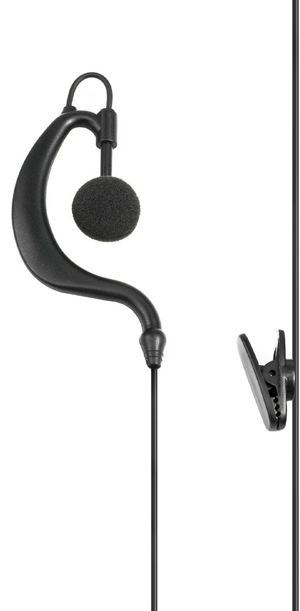 Midland MA-21KE Listen Only Earhook C1495 voor portofoon 2-pins Kenwood aansluiting