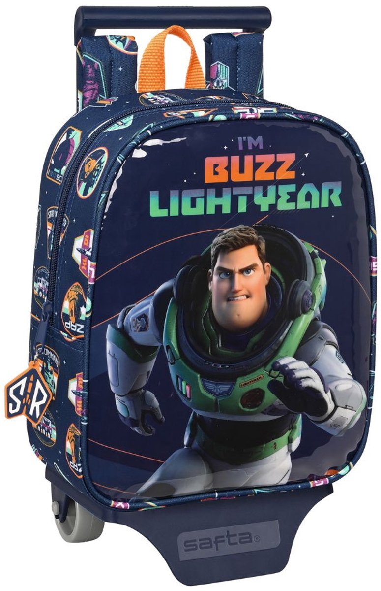 Schoolrugzak met Wielen Buzz Lightyear Marineblauw (22 x 27 x 10 cm)