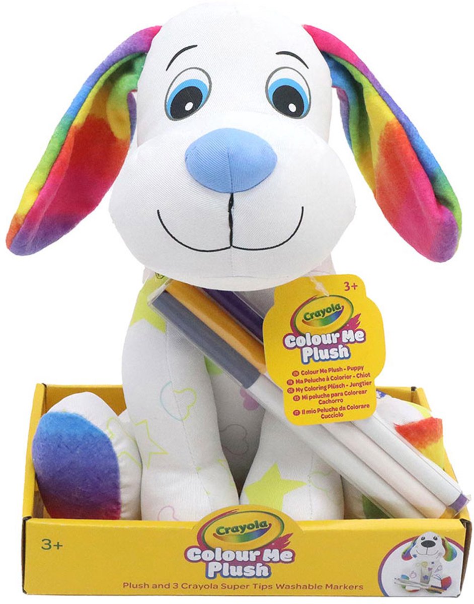 CRAYOLA Colour Me Plush, Peluche Colorabile con 3 Pennarelli, Soggetto Unicorno, attività CRAYOLA Colour Me Plush, Peluche Colorabile con 3 Pennarelli, Soggetto Unicorno, attività