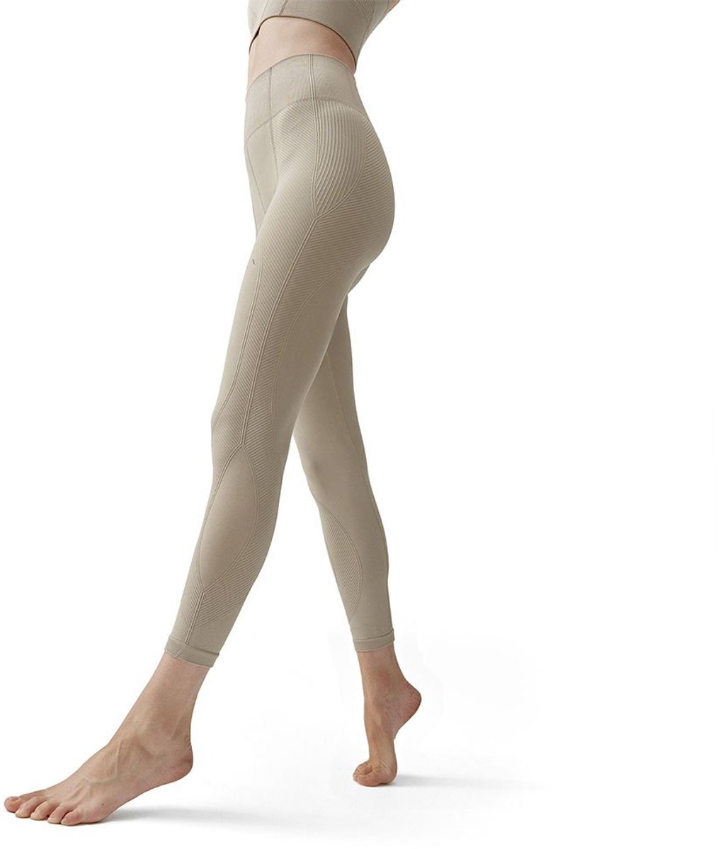 Born Living Yoga Sureya Seamless Leggings Met Hoge Taille Beige L Vrouw