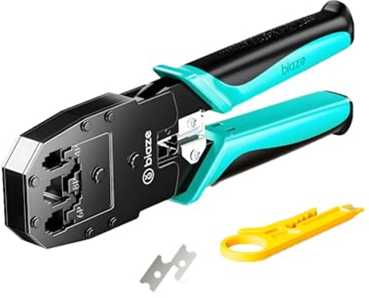 Krimptang voor RJ45 en Netwerkstekkers - Stekker Strip en Snijd Gereedschap