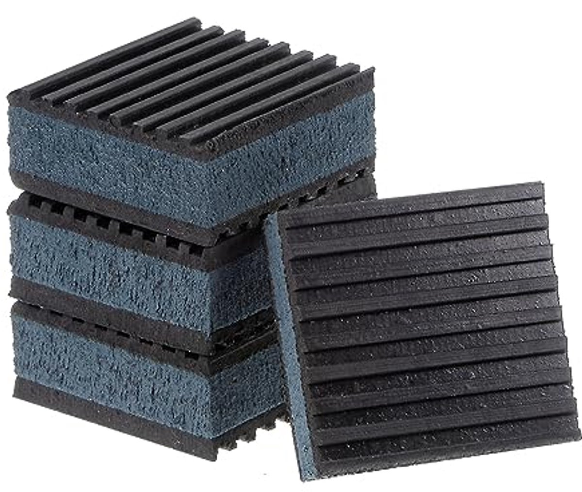 4 stuks rubberen anti-vibratiekussens voor trillingsisolatie en geluidsdemping