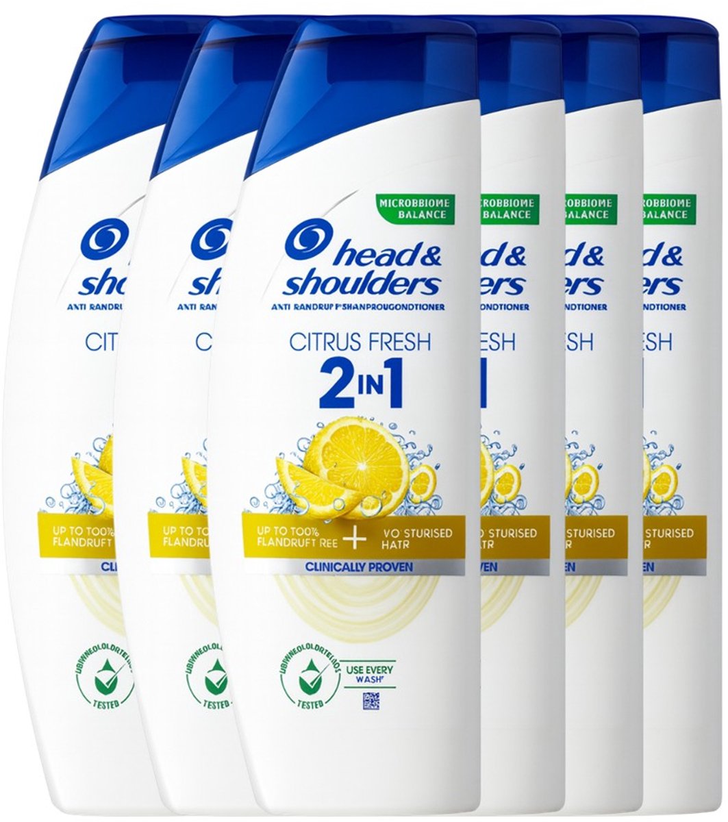 Head & Shoulders 2in1 Apple Fresh - 6X330 ml VOORDEELVERPAKKING