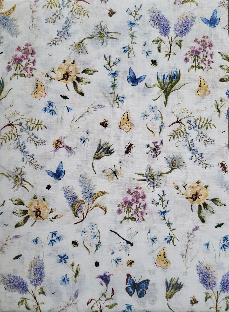 Dekbedovertrek Janneke Brinkman-Salentijn - dekbed overtrek 140 x 220 cm - bloemen en vlinders lila paars - inclusief kussensloop - 100% katoen