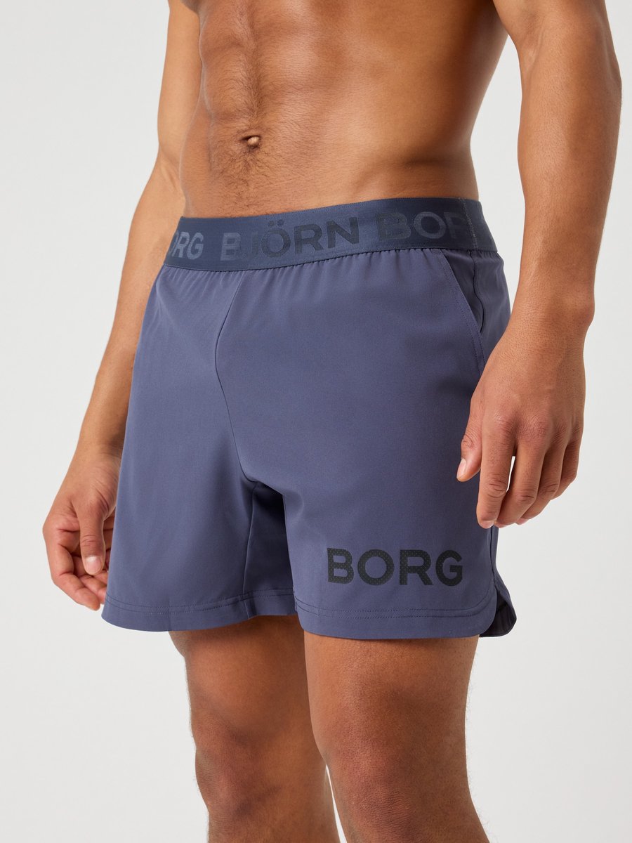 Björn Borg 6'' Sportbroek Heren - Korte broek mannen - Odyssey Grijs - Gerecycled Polyester - Maat XL