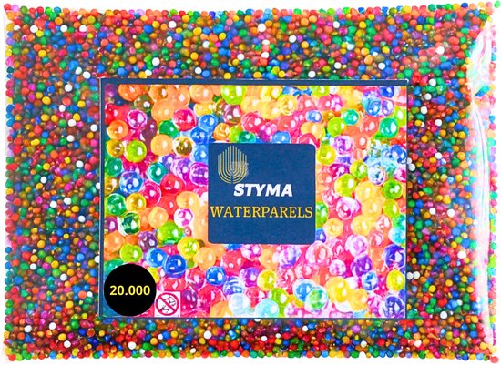 Styma - Perles d'eau - Boules absorbantes d'eau - Boules de gel - 20 000 pièces - Perles Water - sensoriel