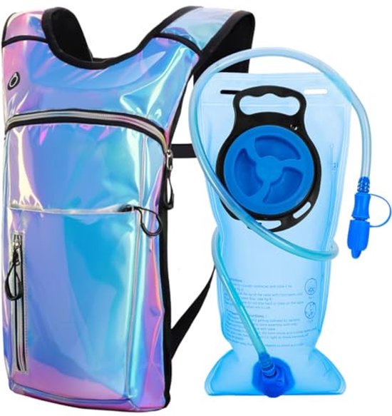 Drinkrugzak Festival Expansea Hydratatierugzak Met 2L Waterzak – Lichtgewicht Geïsoleerde Drinkrugzak Voor Festival Fietsen Hardlopen | Rave Outdoor Rugzak Adembare Mesh Rug