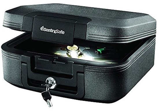 Coffre-Fort Ignifuge Étanche 4,6 L – Serrure à Combinaison + 2 Clés – Acier 2-4 Mm – Encastrable Mural – Idéal Maison Bureau Hôtel