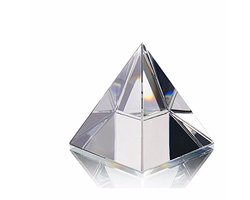 Antieke Glas Piramide Klembord - Zeldzame 50mm Kwartskristallen Beeldjes