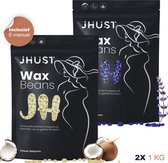 JHust® Wax Parels 2KG Lavendel + Coconut - Wax Beans - Wax Bonen - Wax Korrels - Waxparels - Harskorrels - Hars korrels - Wax ontharen - Wax Pearls - Hars bonen - Hard Wax Beans - Wax - Wax Parels - Hars parels - Kerstcadeau voor vrouwen