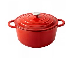 Aviro Gietijzeren Braadpan - Ø26CM - 5L - Alle Warmtebronnen Incl. Inductie - Stoofpot - PFAS-vrij…