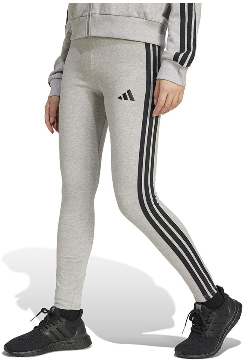 Adidas Essentials 3 Stripes Cotton Leggings L Vrouw Zwart