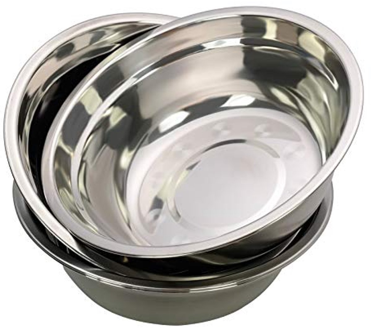 RVS Mengschaal Serveerschaal Set van 4 - 21 cm