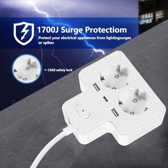 Adaptateur Allume-Cigare Double USB 12V - 2 Ports 2.1A Avec Câble Intégré 60 Cm - Étanche, Compatible GPS Et Smartphone - 6
