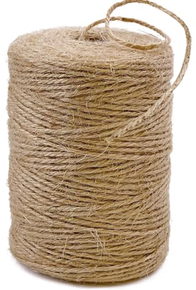 Natuurlijk Bruin Jute Touw 2mm - Geschikt voor Ambachten en Tuinieren