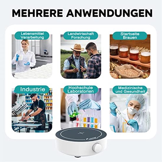 Magnetische roerder 200-1800RPM - Laboratorium en homebrew — afbeelding 4
