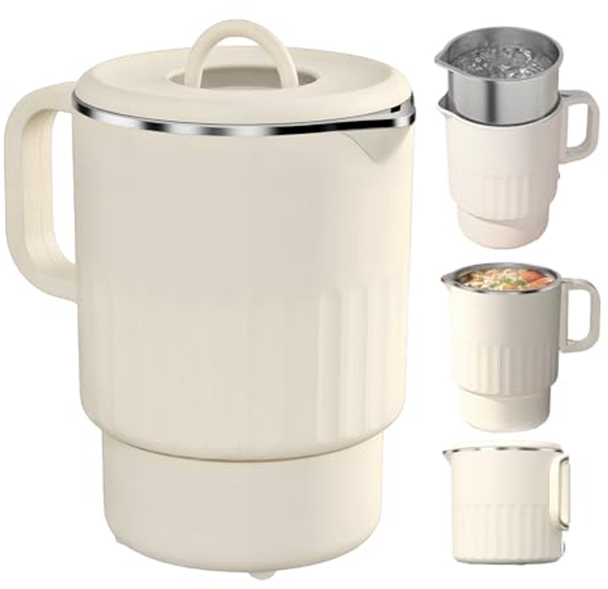 Opvouwbare Waterkoker 1L - Draagbare Siliconen Waterketel voor Camping en Reizen