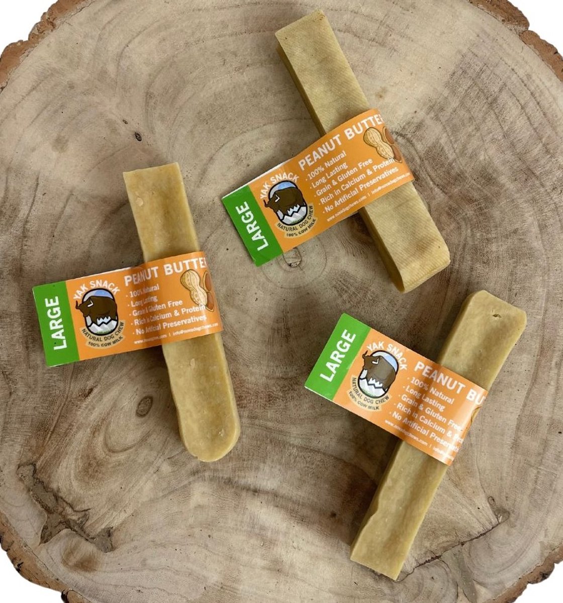 Nova Yak Pindakaas Kaas snack voor honden - Large - 135 tot 155 gram