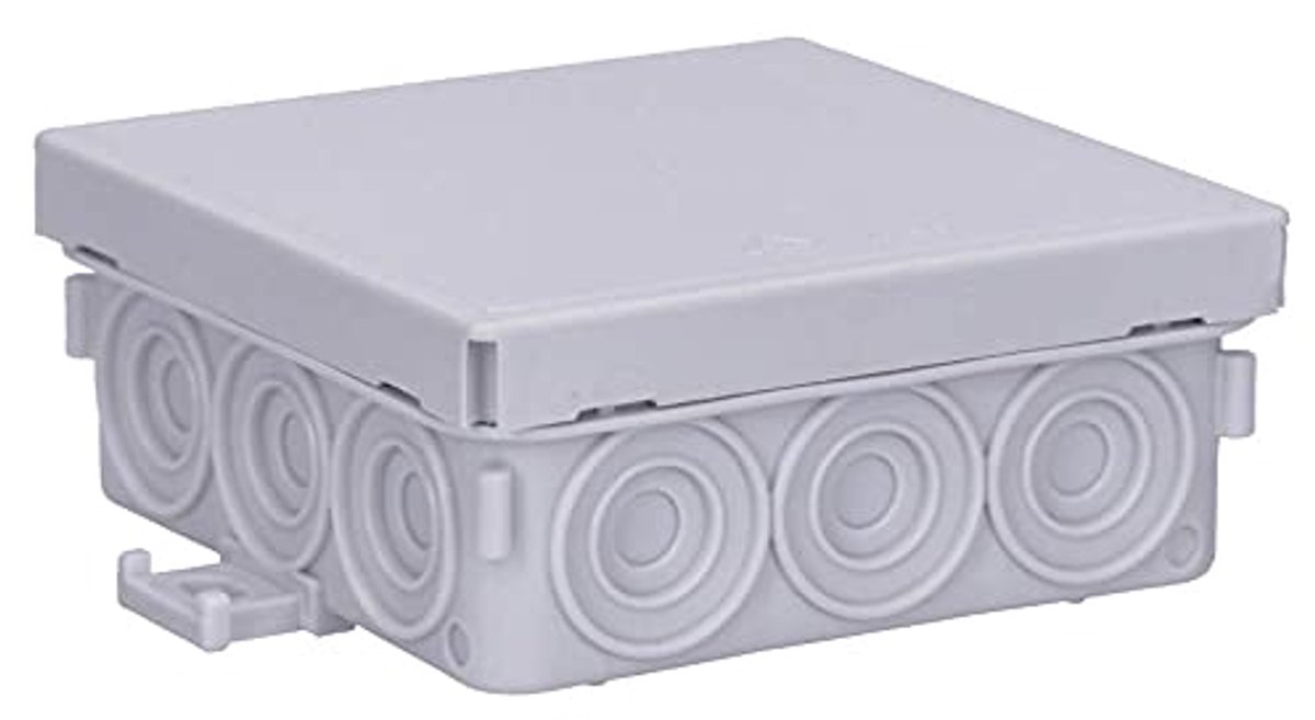Aansluitdoos voor vochtige ruimtes 85 x 85 x 37 mm IP55 - Montagevriendelijke verdeeldoos