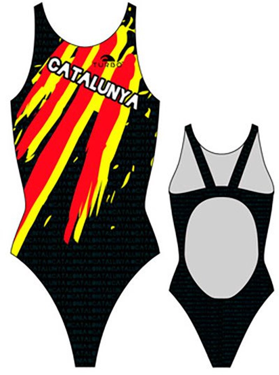 Turbo Catalonia Pro Resist Zwemkleding Zwart 2XL Vrouw Black