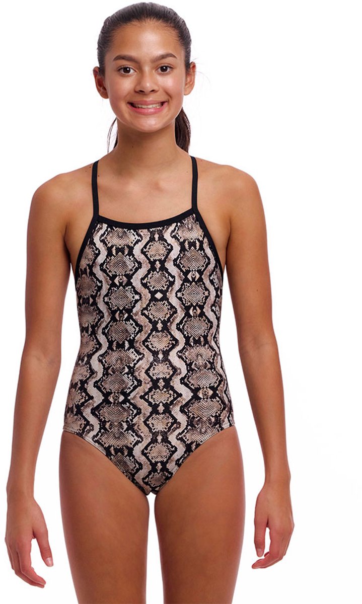 Funkita Tie Me Tight Zwemkleding Bruin 14 Years Meisje
