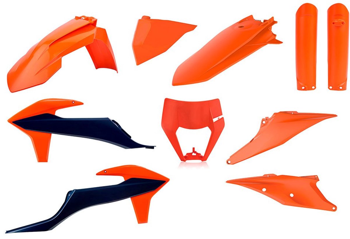 Polisport Off Road Full Ktm Exc/exc-f/xc-w/xcf-w 20-23 22 91104 Plastic Set Oranje