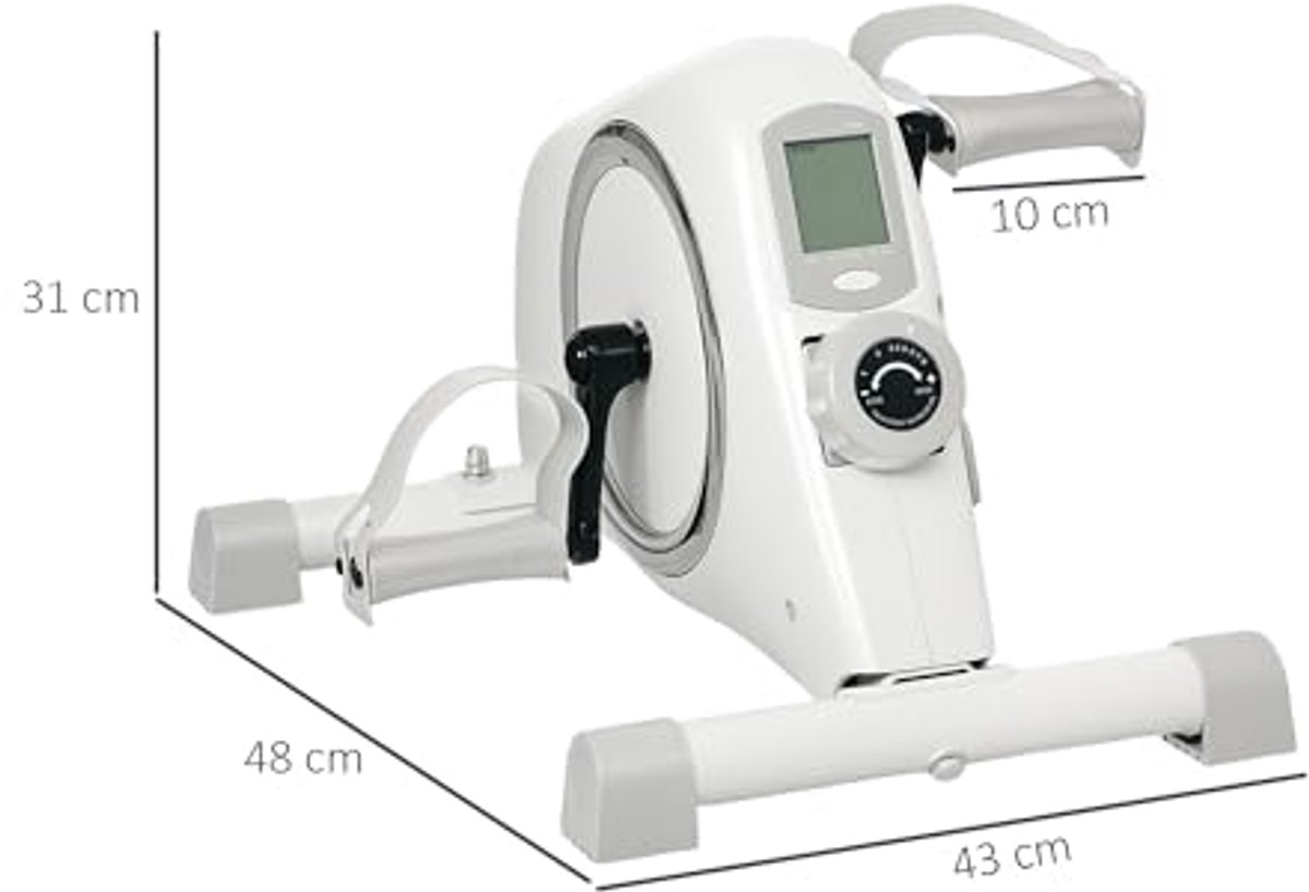 Mini Fietstrainer met 8 Weerstandslevels en LCD Scherm voor Thuis, Kantoor en Gym