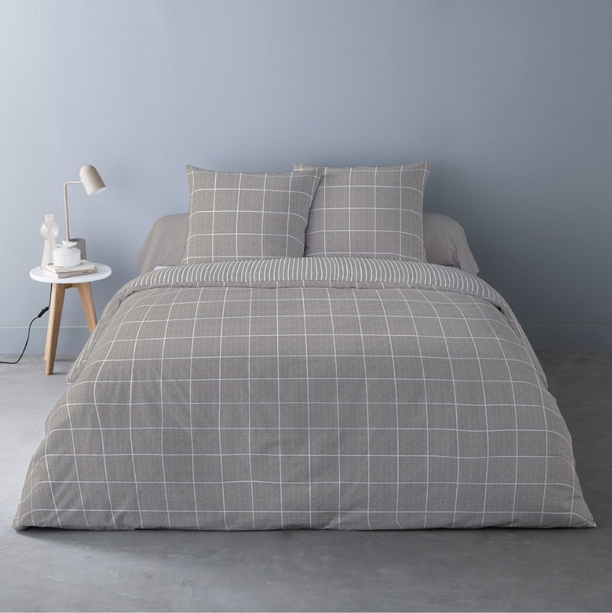 Luxe Katoen Flanel dekbedovertrek Noche Taupe - 240x220