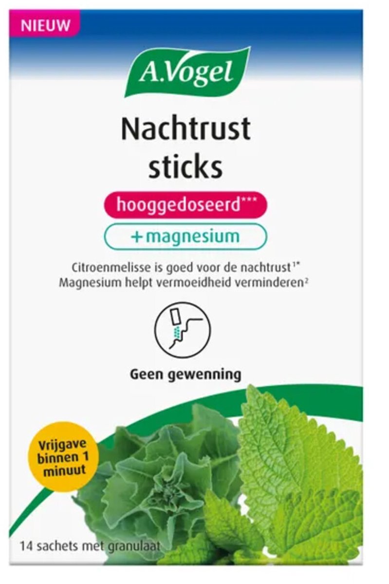 A.Vogel Nachtrust Sticks Hooggedoseerd - 2 x 14 stuks - Voordeelverpakking