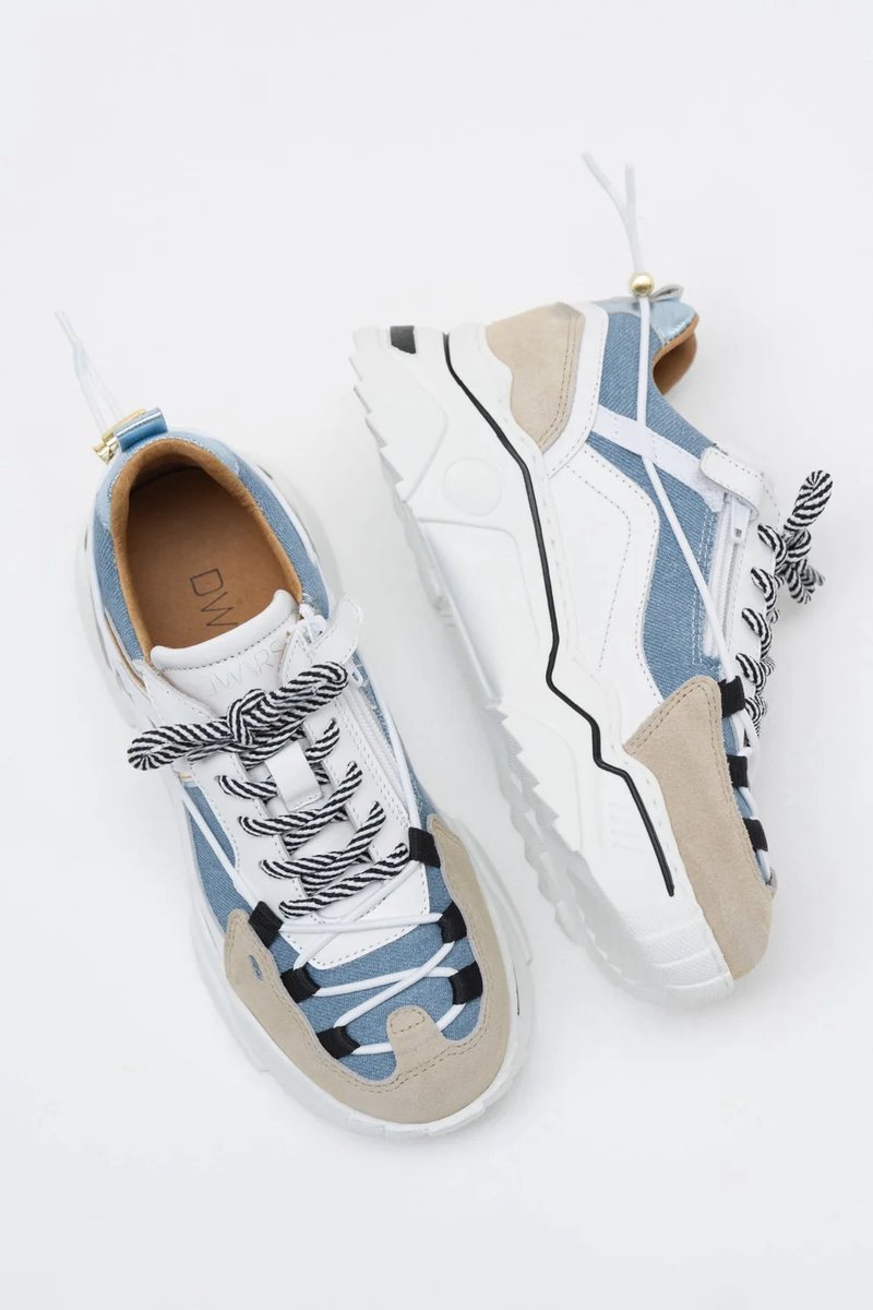 Dwrs Label Orion Sneakers Kids Denim Sand/Jeans