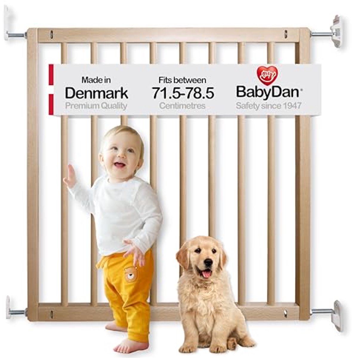 Veiligheidspoort Beukenhout voor Baby's - Geen Trip Design