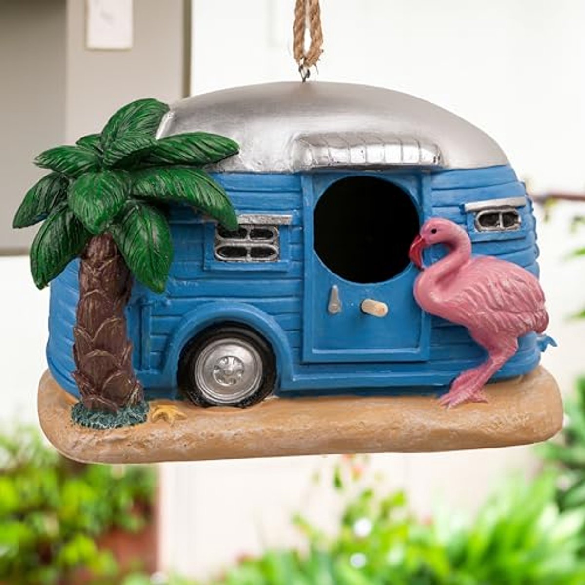 Decoratief Vogelhuisje voor Buiten met Flamingo Design voor Tuin en Patio