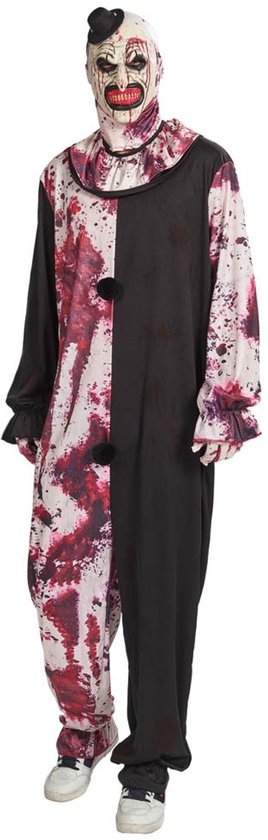 Killer Clown Heer Kostuum met Masker - Maat 58
