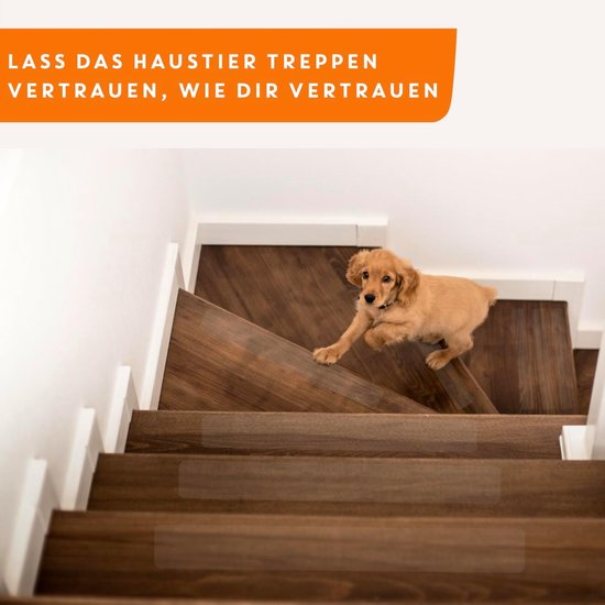 Candala 15-pack (10cm x 60cm), zelfklevende antislip traptreden, anti-slip grip trap, antislip veiligheid afdekking trap, antislipstroken houten trap, doorzichtige zelfklevende antislip tape, baby/huisdier/binnen