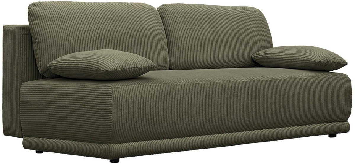 sweeek - 3-zits slaapbank van corduroy met opbergruimte 192 x 100 x 81cm - nelson