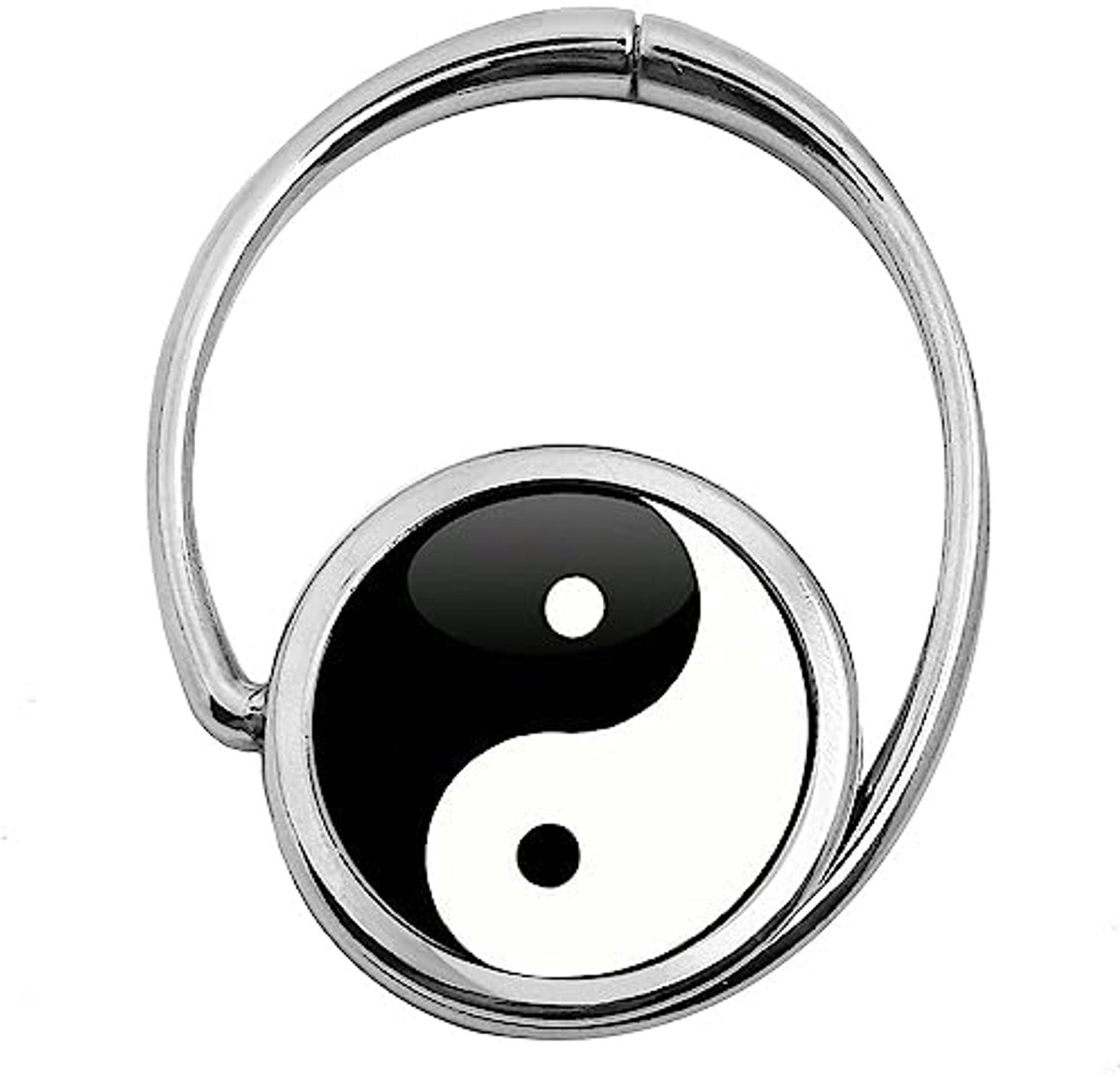 Opvouwbare tas houder Yin & Yang in zwart en wit
