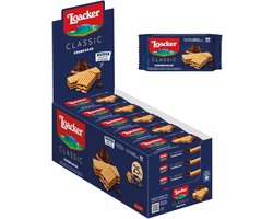 Loacker Klassieke cacaocrème, klassieke wafels met twee lagen exclusieve chocolade- en cacaocrème, eten en snacks, 25 stuks à 45 g