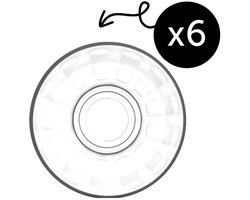 LAV Klassiek Theebord 102 mm - Set van 6 Stuks | Live Comfy Ideaal Voor Dagelijks Theegenot | Theeserveerborden | Geschikt Voor Kleine Hapjes | Afwasbaar, Stapelbaar | Hoogwaardige Theeborden