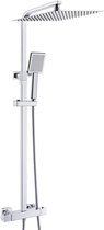 Auralum max Regendouche met Thermostaatkraan - Regendouche Ø 30 cm - Handdouche Ø 8.5 cm - Waterbesparend - Chroom