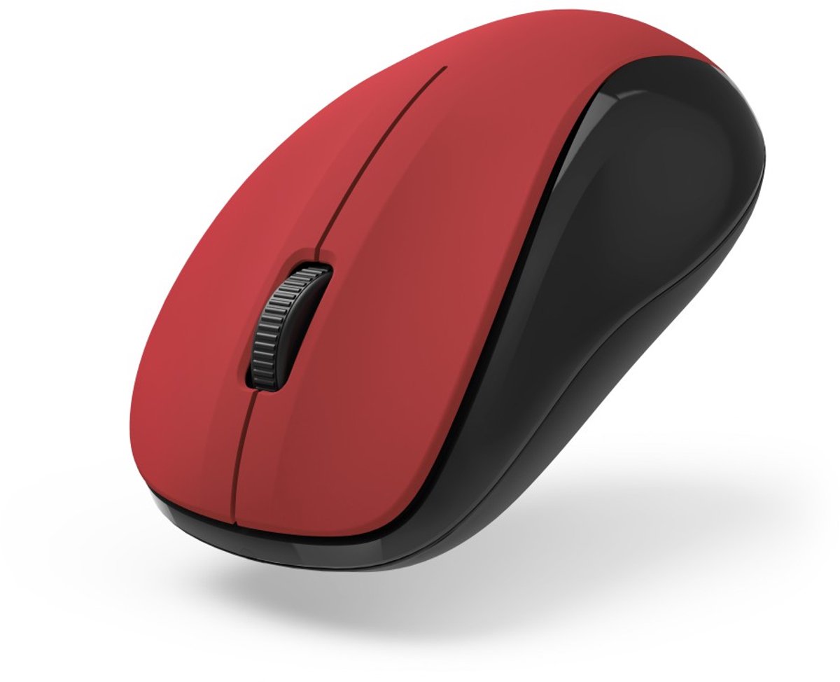 Hama MW-300 V2 - Optische draadloze muis - 3 knoppen - 2.4 GHz RF - Stil - Rood