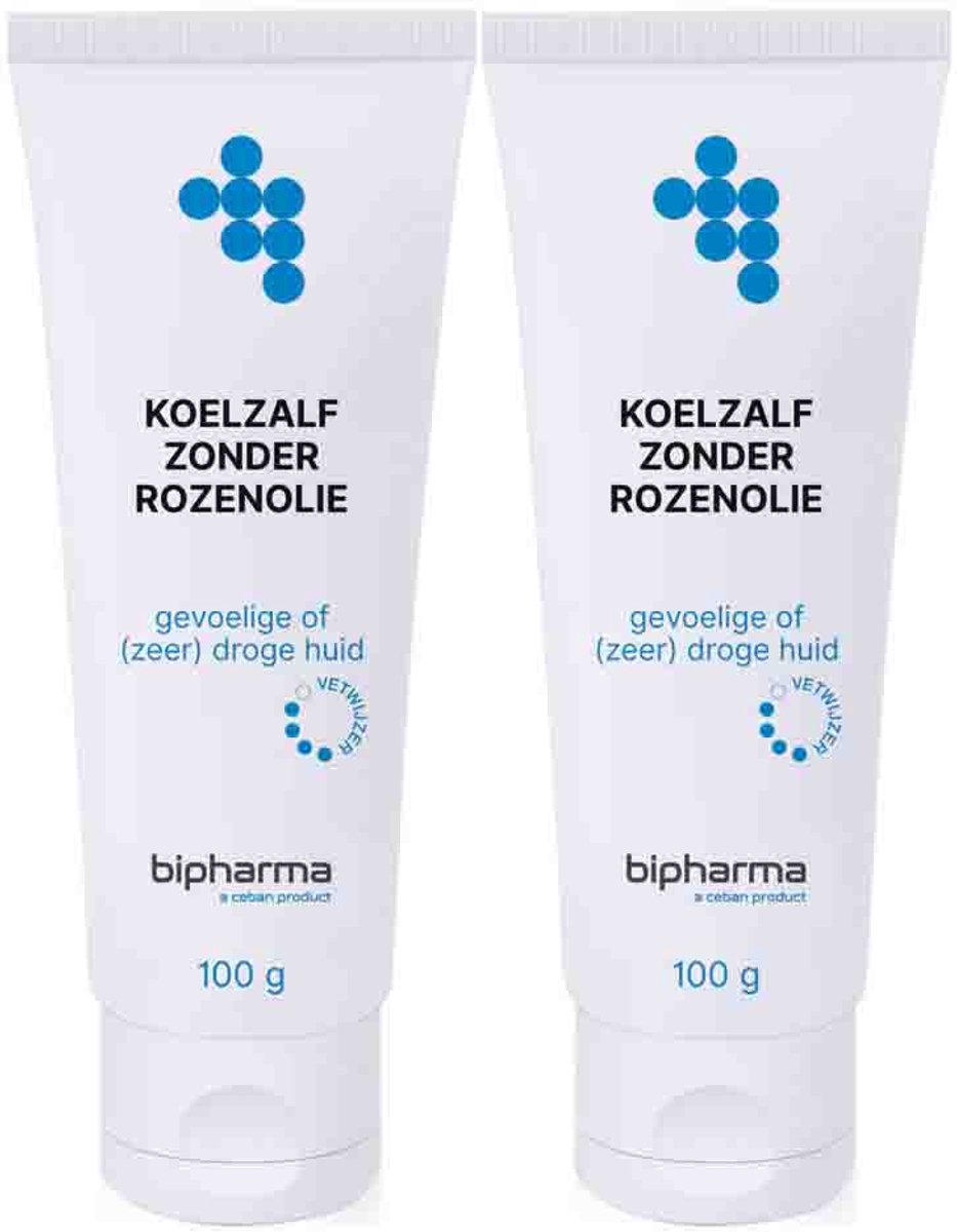 Bipharma Koelzalf Zonder Rozenolie - 2 x 100 gr - Voordeelverpakking
