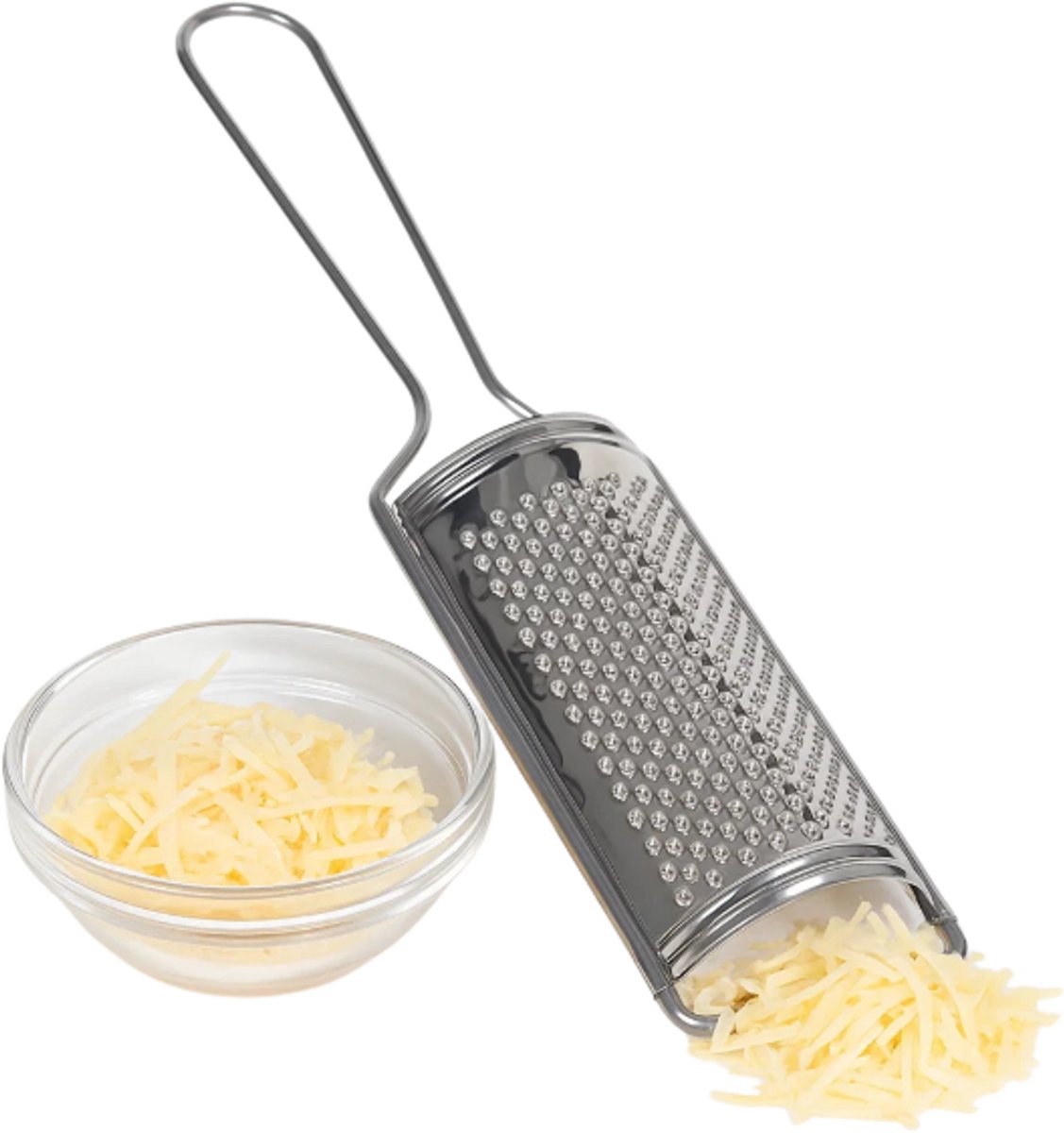 Cookinglife Handrasp RVS 7 x 32 cm - Handrasp voor kaas en groenten - Fijn raspen van nootmuskaat en citrus - Duurzaam RVS - Eenvoudig op te bergen - Vaatwasserbestendig - 320 x 70 x 40 mm - Keukengerei - Keukenaccessoires
