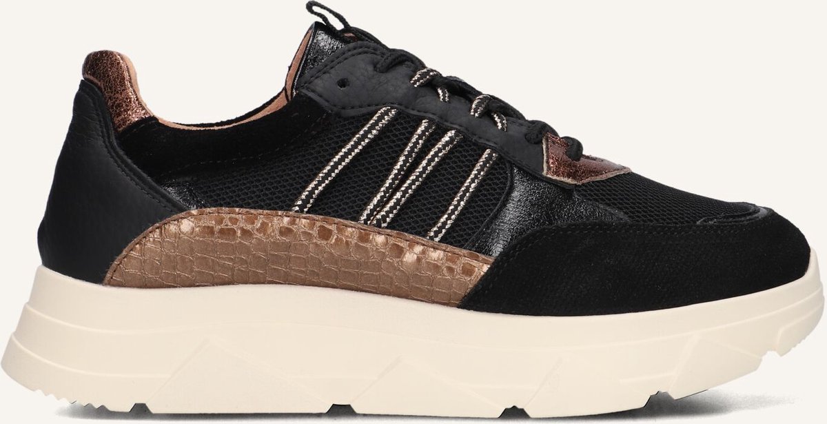 BLASZ Kady Fat Sneakers Dames - Leren Sneaker - Zwart - Maat 39