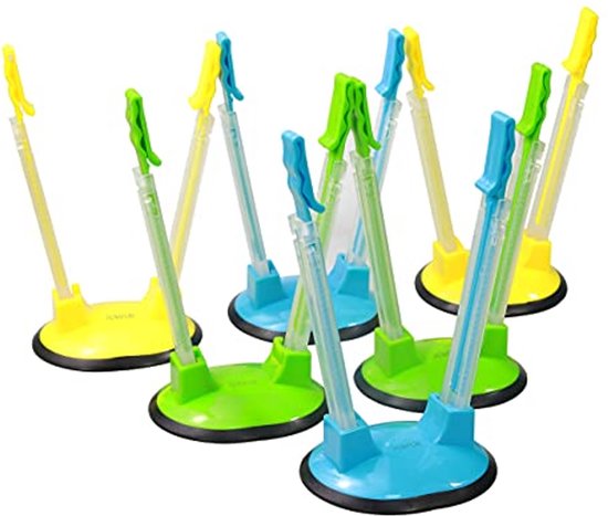 4 stks Plastic Zakhouder Rack, Hands Free Vriezer Zakken Houder Stand met Antislip Base voor Keuken, Geen Gedoe Koken Oplossingen