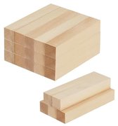 5 stuks lindehouten blokken om te snijden, 15 x 5 x 5 cm, onbehandelde lindehouten blokken voor doe-het-zelf, timmerwerk, kunstsnijwerk