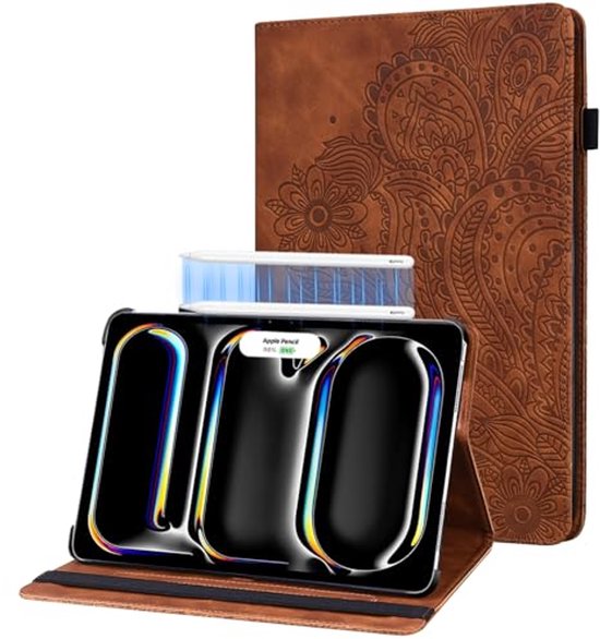 Étui de protection pour iPad Air 11 pouces - 2025, 2024, 2023 - Avec Veille/Réveil automatique et Support pour Pencil Pro/USB-C