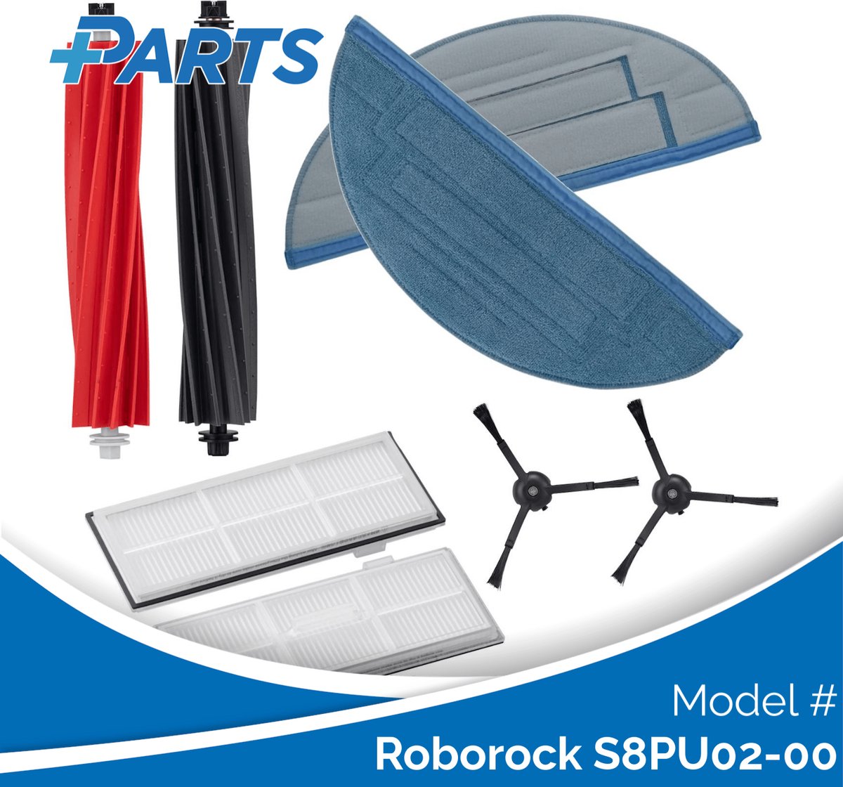 Roborock S8PU02-00 Onderhoudsset (Plus.Parts® alternatief voor 8.02.0209)