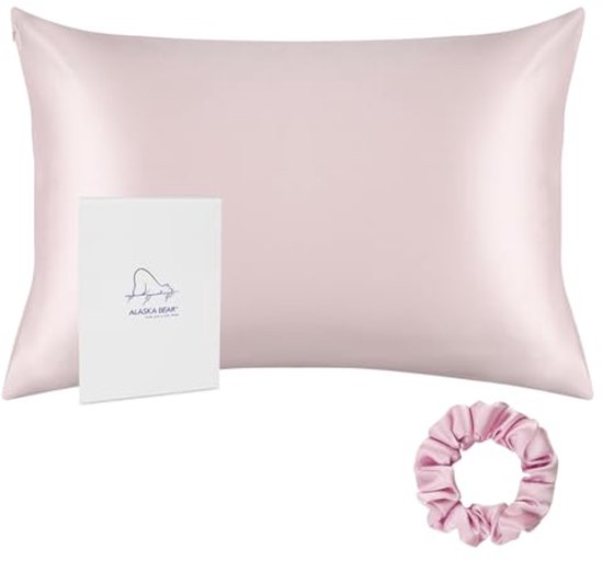 Voordeelset 2x 100% Zijden kussensloop Donker Champagne Glossy